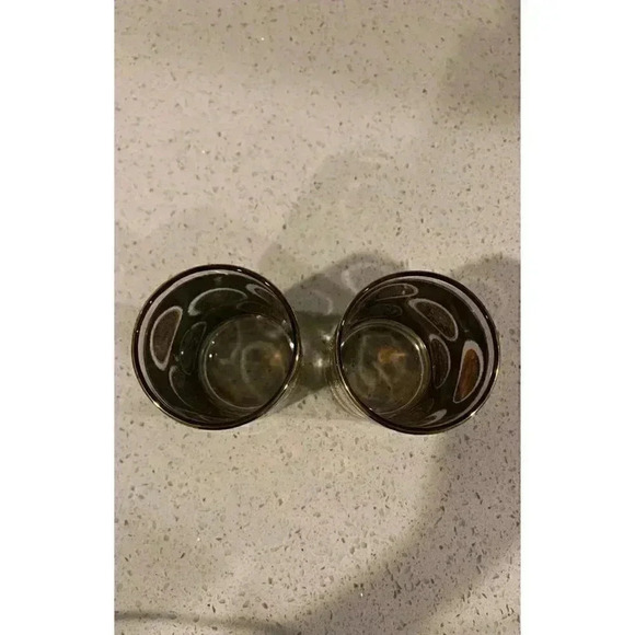 MCM Libbey Cocktail Glasses Gold Coin Collection Set of 4 - Picture 6 of 12